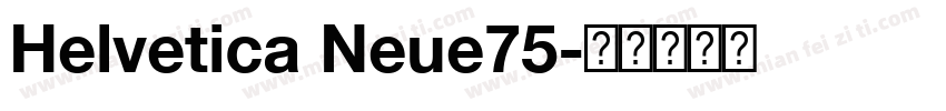 Helvetica Neue75字体转换
